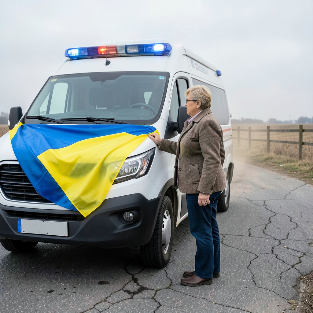 Hackney retired teacher drives 1300 miles delivering medical evacuation vehicle to Ukraine